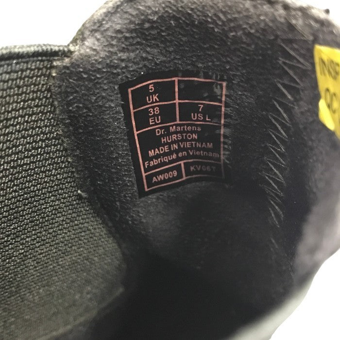 Dr.Martens ドクターマーチン HURSTON サイドゴアブーツ レディース レザー ヒール チェルシーブーツ ブラック UK5 中古 T1