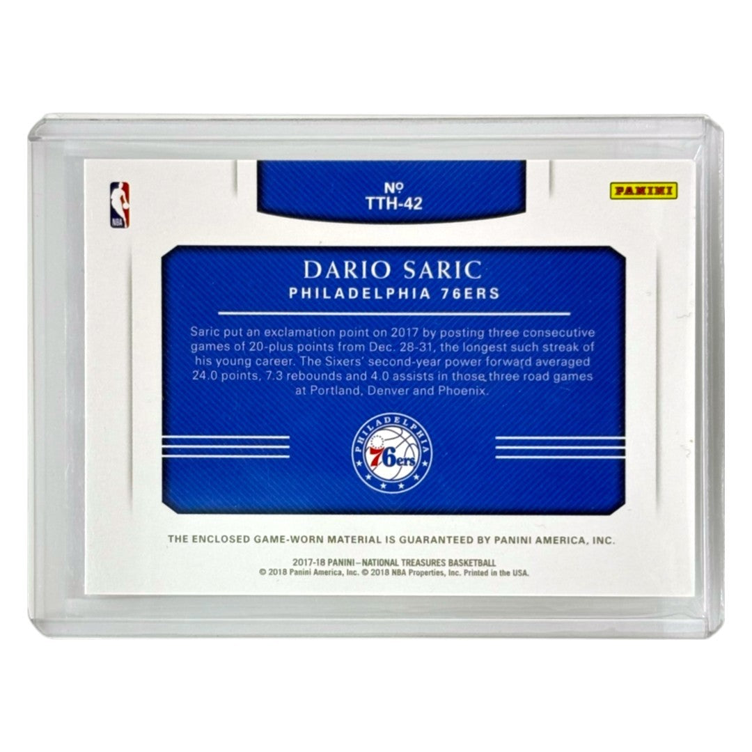PANINI NBAカード NATIONAL TREASURES DARIO SARIC PHILADELPHIA 76ERS /24 #TTH-42 中古 IT1