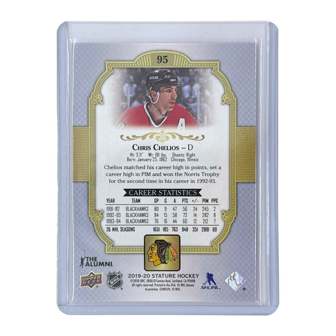 UPPER DECK NHLカード STATURE CHRIS CHELIOS BLACKHAWKS 20/20 #95 中古 IT1