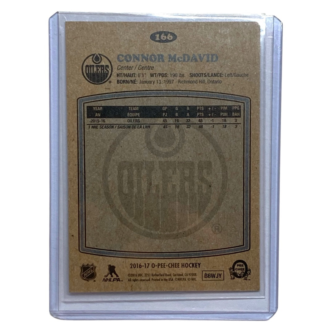 UPPER DECK NHLカード O-PEE-CHEE CONNOR MCDAVID OILERS #166 中古 IT2