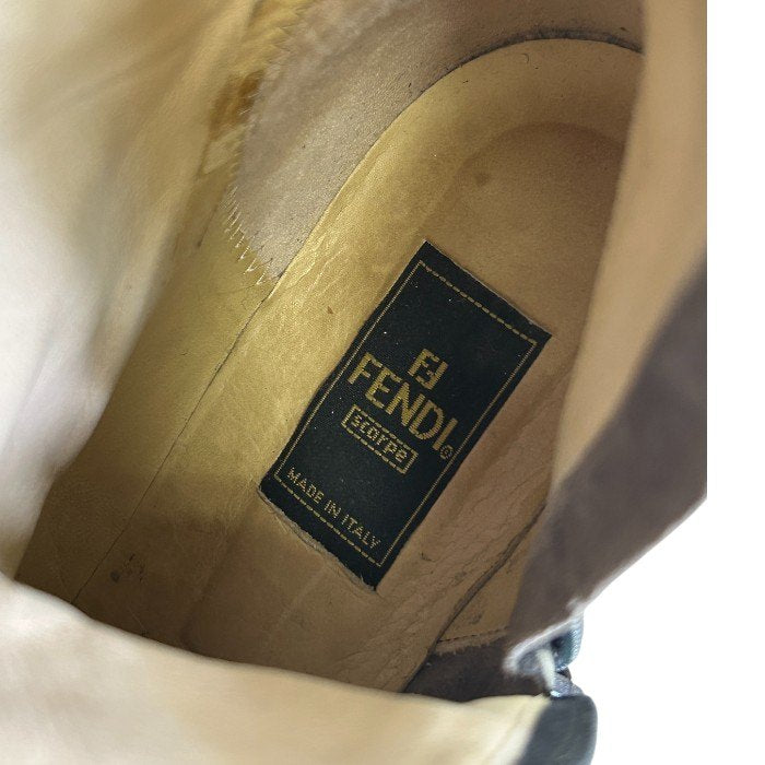 FENDI フェンディ ズッカ ブーツ 39(約26cm) 靴 シューズ ブランド レディース 中古 W1