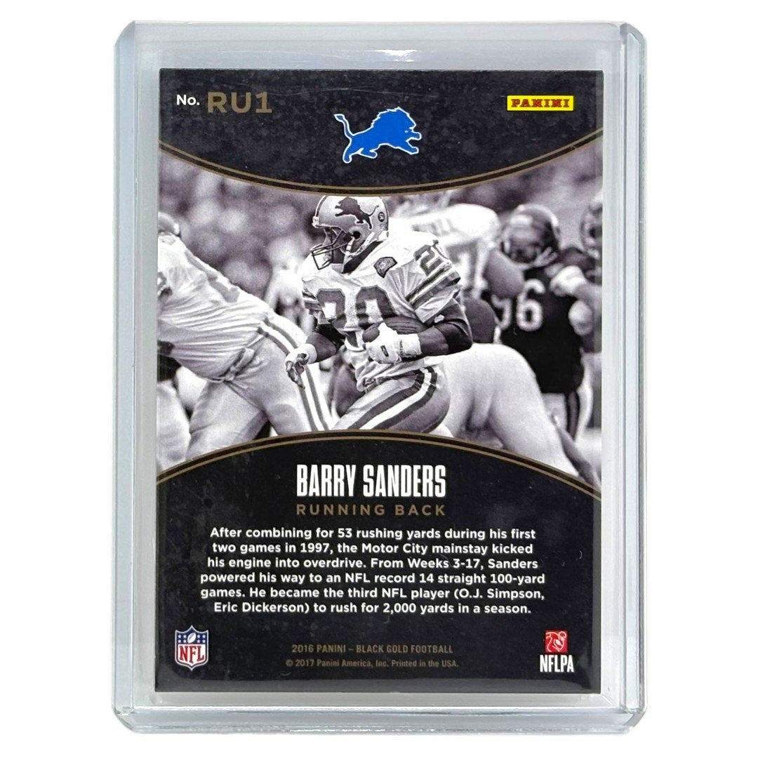 PANINI NFLカード BLACK GOLD BARRY SANDERS LIONS /225 #RU1 中古 IT1