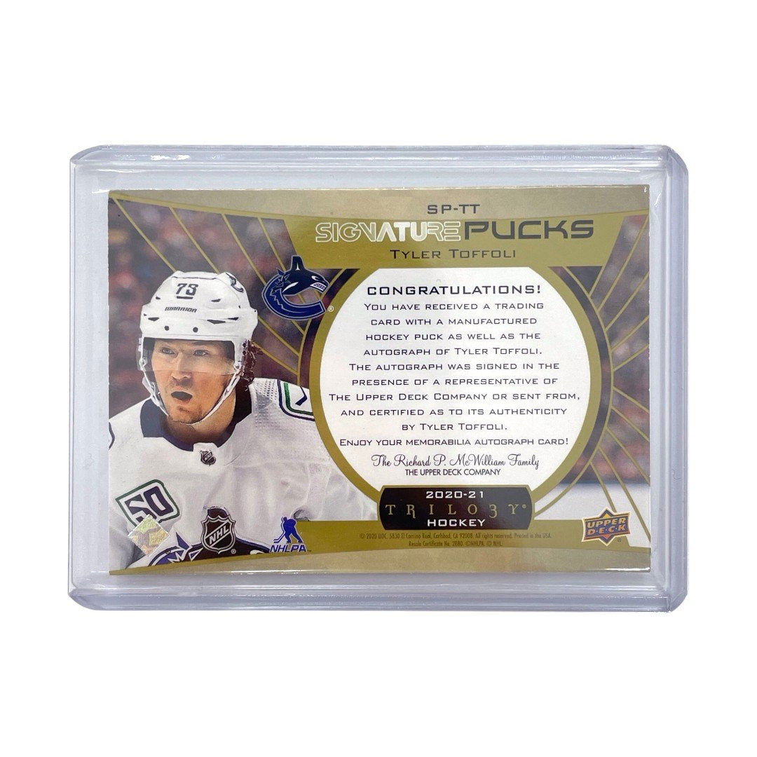 UPPER DECK NHLカード TRILOGY TYLER TOFFOLI CANUCKS #SP-TT 中古 IT1