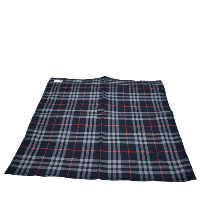 未使用品 BURBERRY バーバリー ハンカチ 2枚 セット チェック柄 ブラウン ネイビー レディース おしゃれ 中古 W4