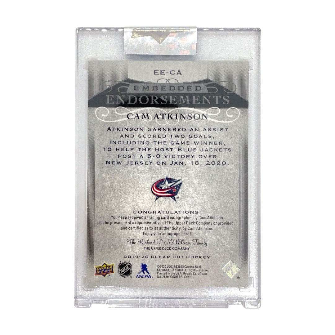 未開封品 UPPER DECK NHLカード CLEAR CUT CAM ATKINSON COLUMBUS BLUE JACKETS 63/99 #EE-CA 中古 IT1