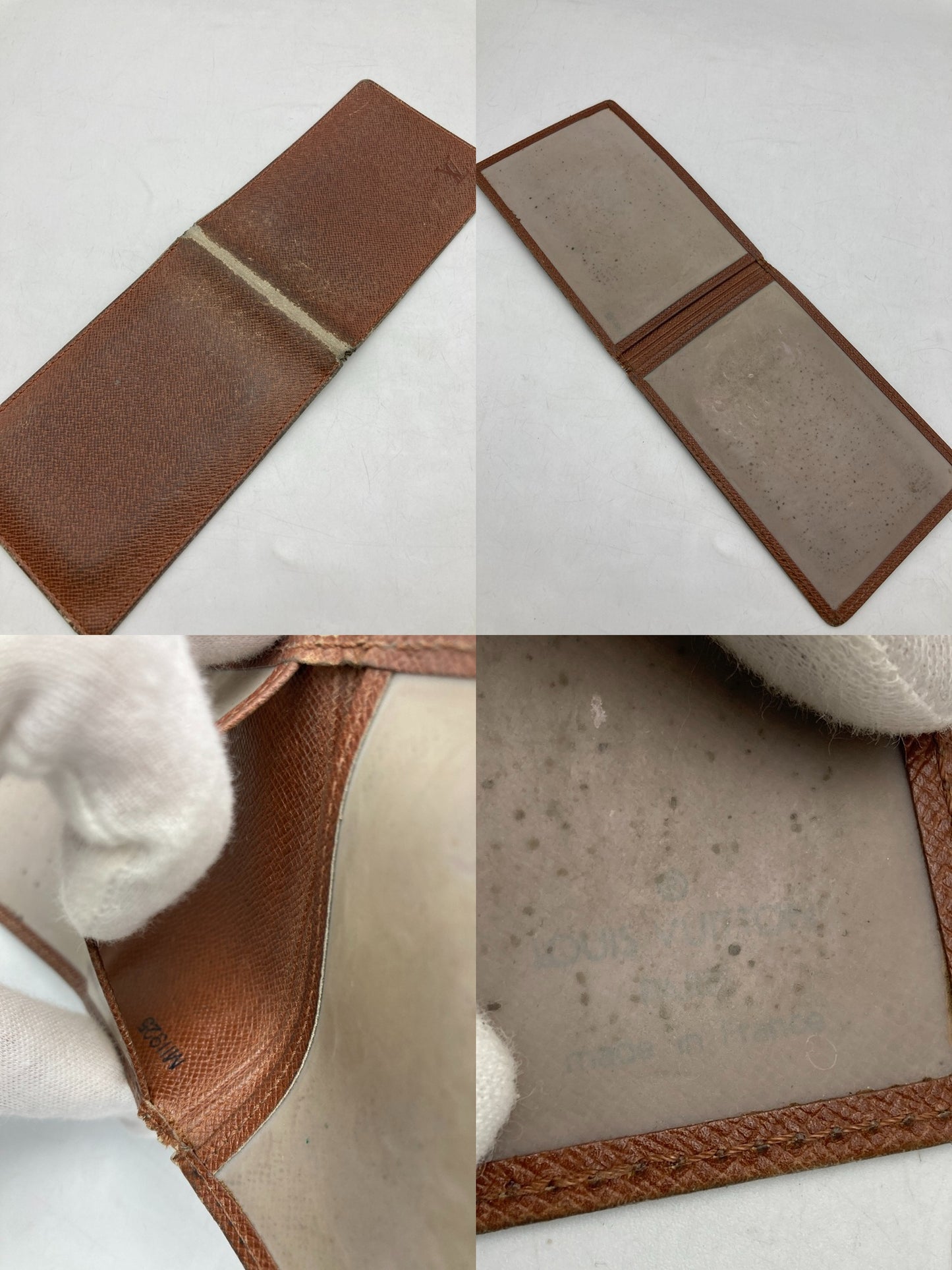 LOUIS VUITTON ルイヴィトン モノグラム ポルトトレゾール・エテュイ・パピエ 三つ折り財布 M61202 中古 D4