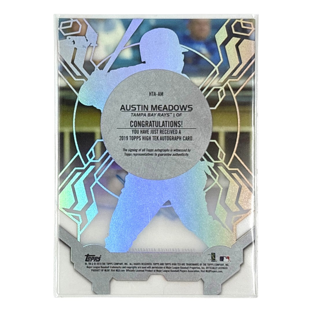 TOPPS MLBカード HIGH TEK AUSTIN MEADOWS TAMPA BAY RAYS /25 #HTA-AM 中古 IT1