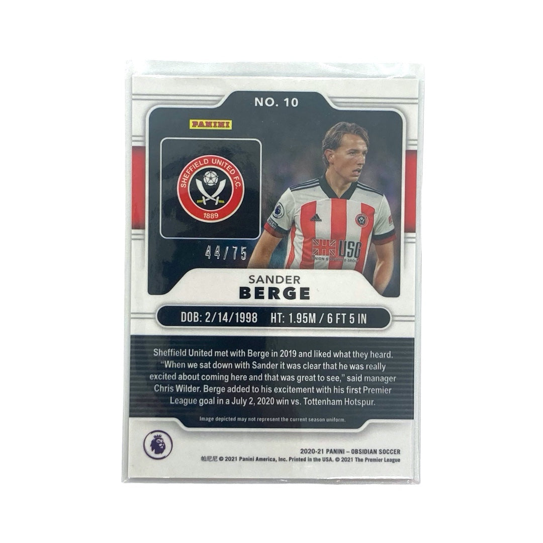 PANINI サッカーカード OBSIDIAN SANDER BERGE SHEFFIELD UNITED 44/75 #10 中古 IT1
