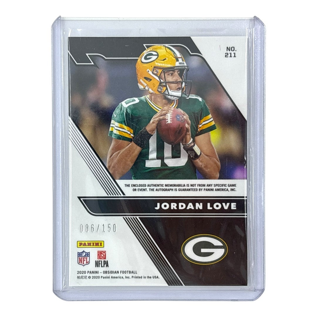 PANINI NFLカード OBSIDIAN JORDAN LOVE GREEN BAY PACKERS 086/150 #211 中古 IT1