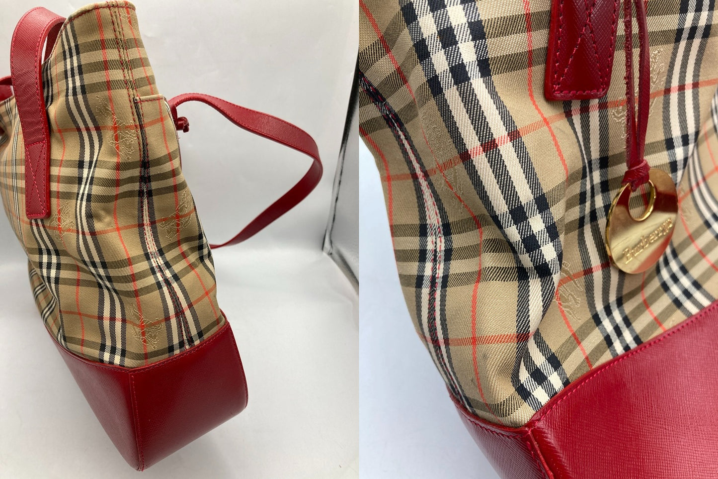 Burberrys バーバリーズ ノバチェック トートバッグ 中古 D4