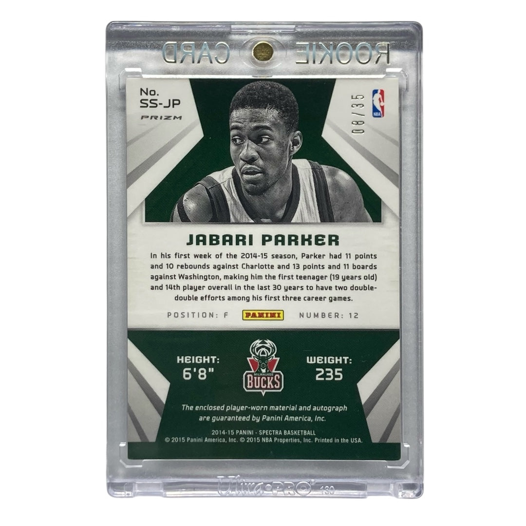 PANINI NBAカード SPECTRA PRIZM JABARI PARKER BUCKS 08/35 #SS-JP 中古 IT2