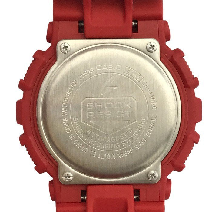 CASIO G-SHOCK 腕時計 メンズ アナログ/デジタル クォーツ ビッグケース スポーティ レッド GA-110AC-4AJF 中古 T1