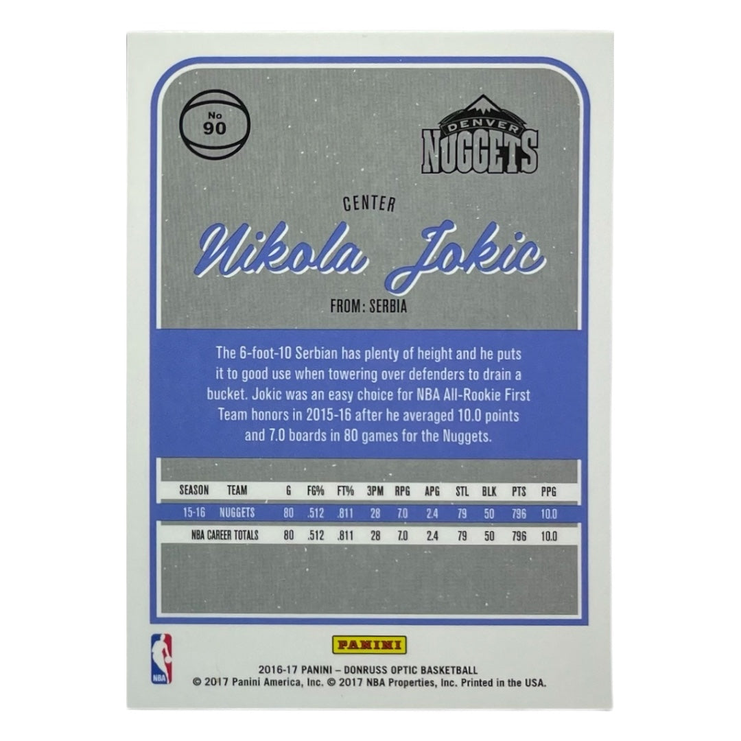 PANINI NBAカード DONRUSS OPTIC NIKOLA JOKIC DENVER NUGGETS #90 中古 IT2