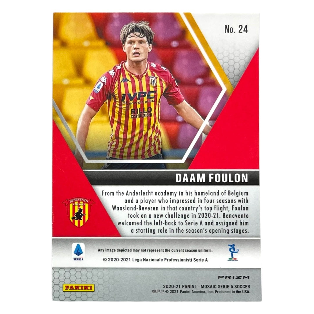 PANINI サッカーカード MOSAIC SERIE A PRIZM DAAM FOULON BENEVENTO CALCIO #24 中古 IT2