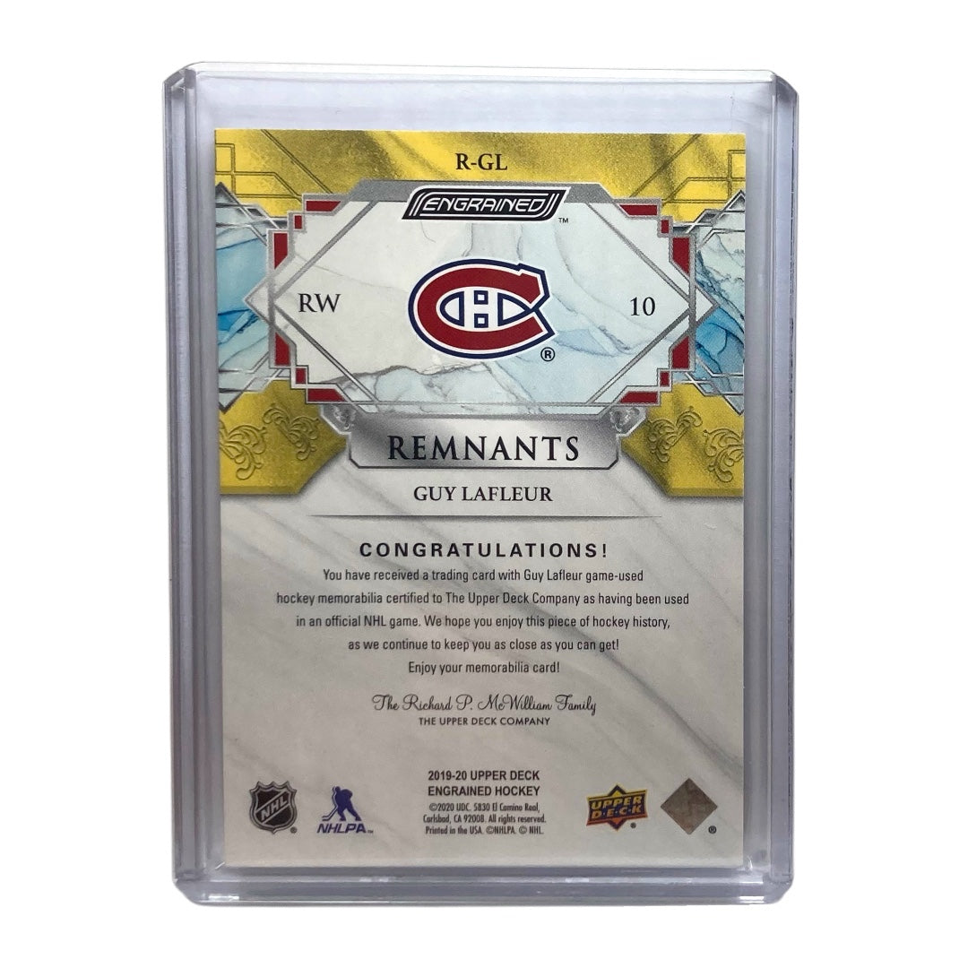 UPPER DECK NHLカード ENGRAINED GUY LAFLEUR CANADIENS 029/100 #R-GL 中古 IT2