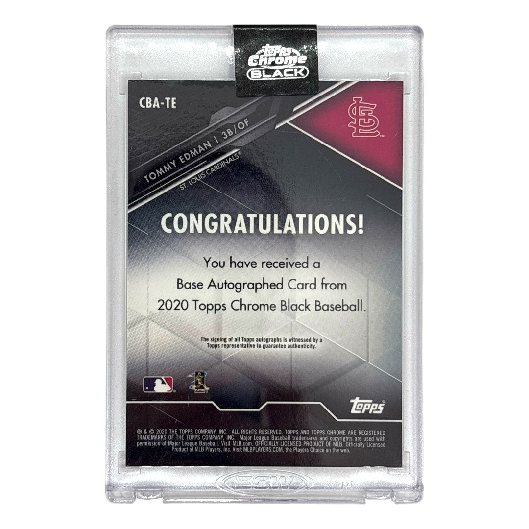 未開封品 TOPPS MLBカード CHROME BLACK TOMMY EDMAN ST. LOUIS CARDINALS 98/99 #CBA-TE 中古 IT1