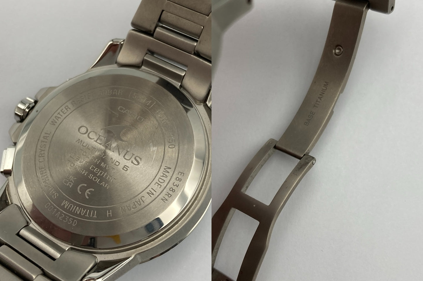 CASIO カシオ OCEANUS オシアナス 3hands model スマートアクセス搭載 腕時計 OCW-T150-2AJF 中古 D4