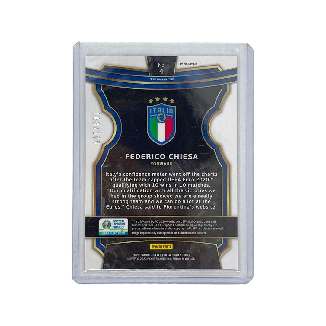 PANINI サッカーカード SELECT UEFA EURO PRIZM TERRACE FEDERICO CHIESA ITALY 068/165 #4 中古 IT1