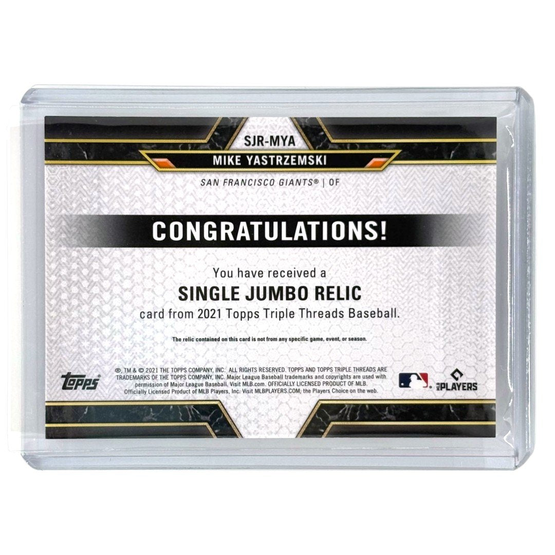 TOPPS MLBカード TRIPLE THREADS MIKE YASTRZEMSKI SAN FRANCISCO GIANTS /36 #SJR-MYA 中古 IT1
