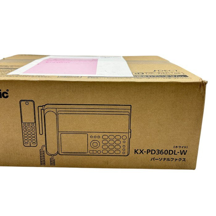 未開封品 Panasonic パナソニック パーソナルファックス KX-PD360DL-W FAX 電話機 親機 子機 家庭用 中古 W4