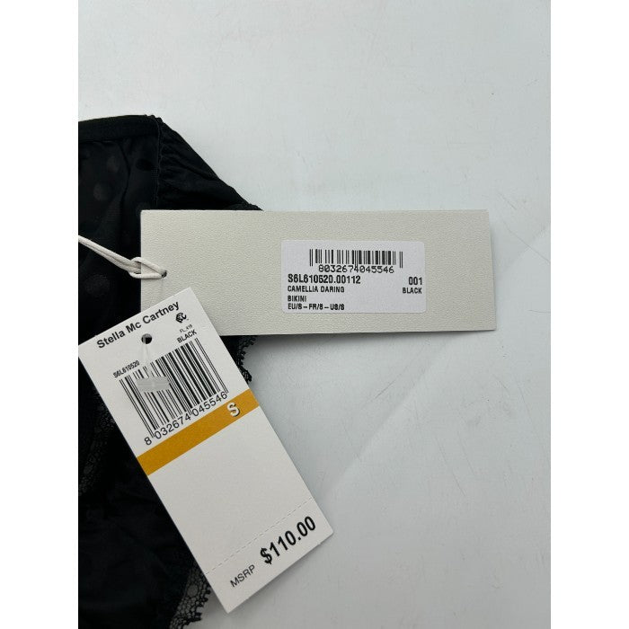 未使用品 STELLA MCCARTNEY ステラマッカートニー ショーツ 水玉 総柄 ブラック S 下着 パンツ レース かわいい 中古 W4