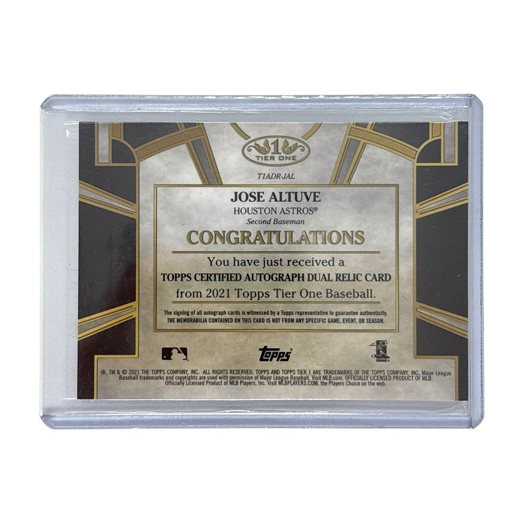 TOPPS MLBカード TIER ONE JOSE ALTUVE HOUSTON ASTROS 03/25 #T1ADR-JAL 中古 IT1