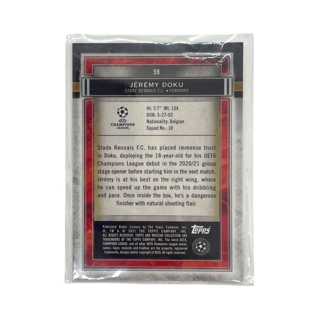 TOPPS サッカーカード MUSEUM COLLECTION JEREMY DOKU STADE RENNAIS #59 中古 IT1