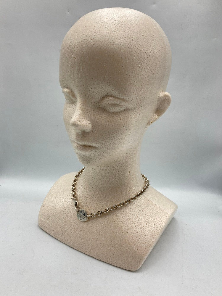 TIFFANY&Co. ティファニー リターントゥ オーバルプレート ネックレス シルバー925 中古 D4