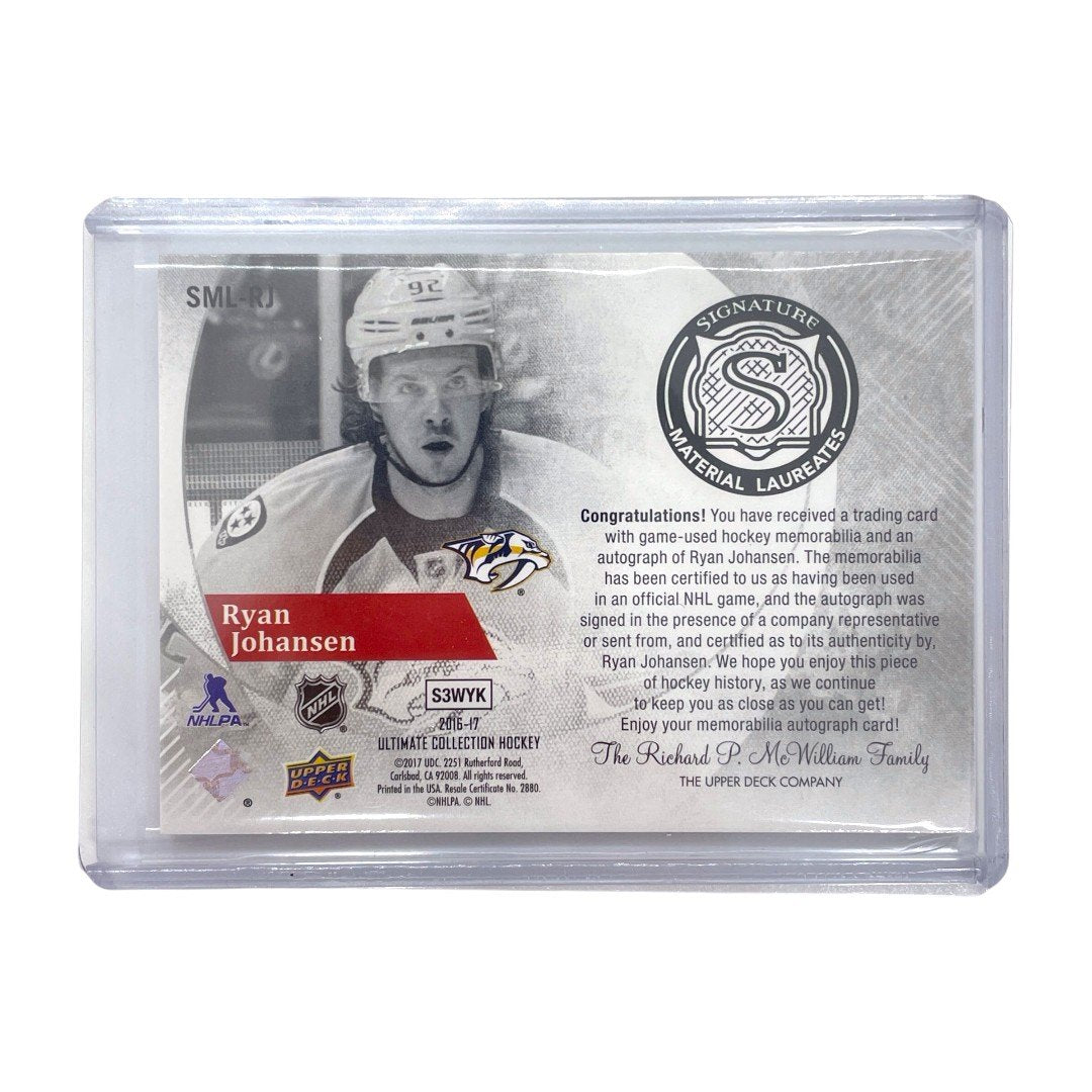 UPPER DECK NHLカード ULTIMATE COLLECTION RYAN JOHANSEN NASHVILLE PREDATORS 53/99 #SML-RJ 中古 IT1