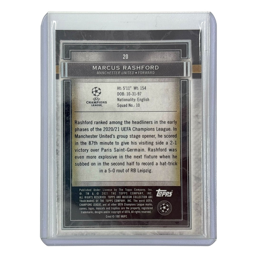 TOPPS サッカーカード MUSEUM COLLECTION MARCUS RASHFORD MANCHESTER UNITED 03/75 #20 中古 IT1