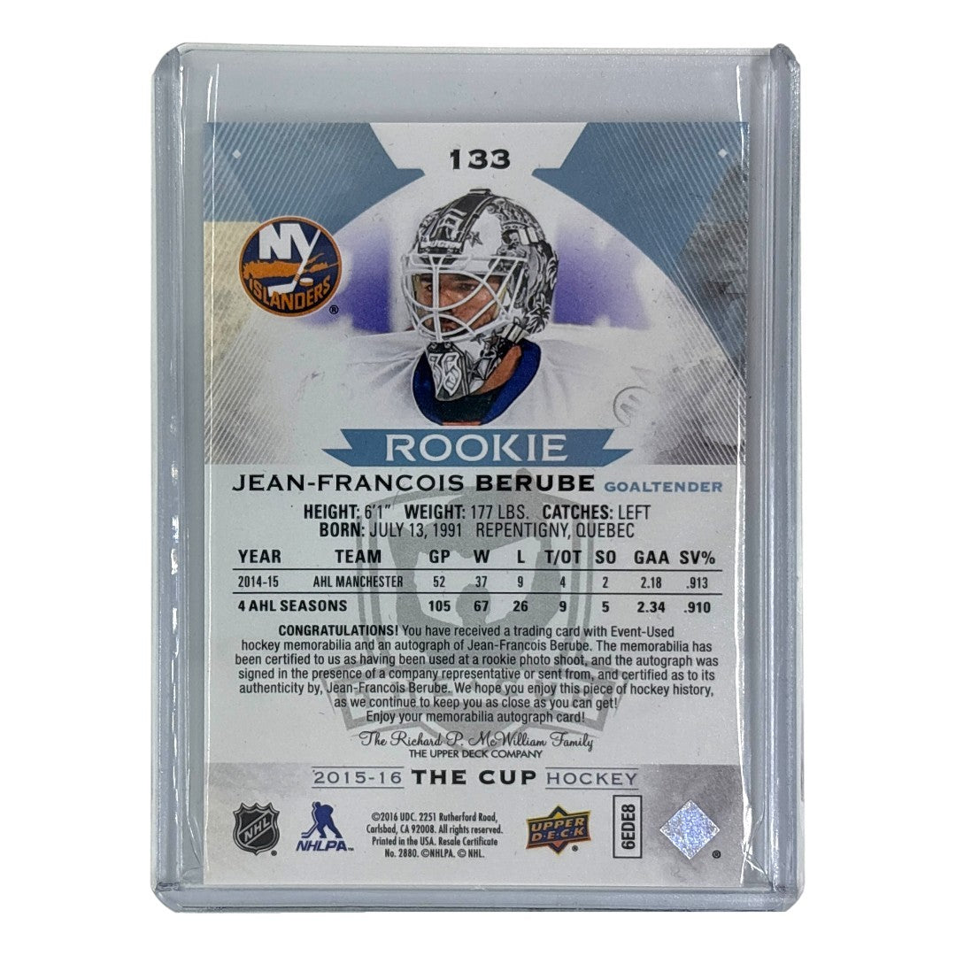 UPPER DECK NHLカード THE CUP JEAN-FRANCOIS BERUBE ISLANDERS /249 #133 中古 IT1