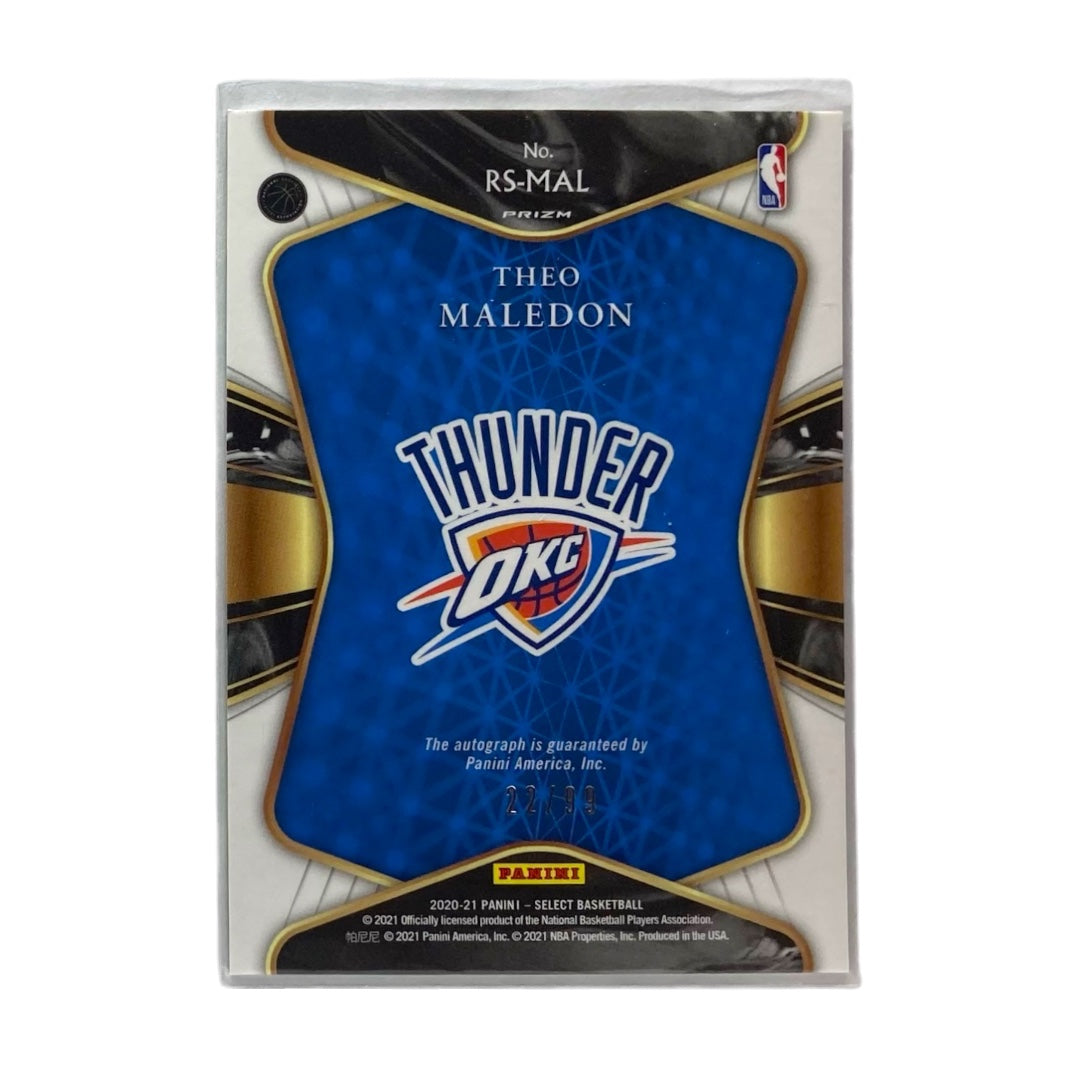 PANINI NBAカード SELECT PRIZM THEO MALEDON OKLAHOMA CITY THUNDER /99 #RS-MAL 中古 IT2