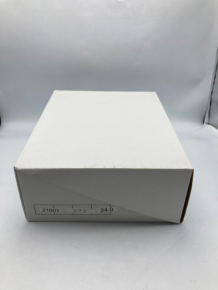 PIERRE RICCI ピエールリッチ 山羊革 4E 軽量 エアウォーキングシューズ レッド/ダークブラウン 24.0cm 中古 D4