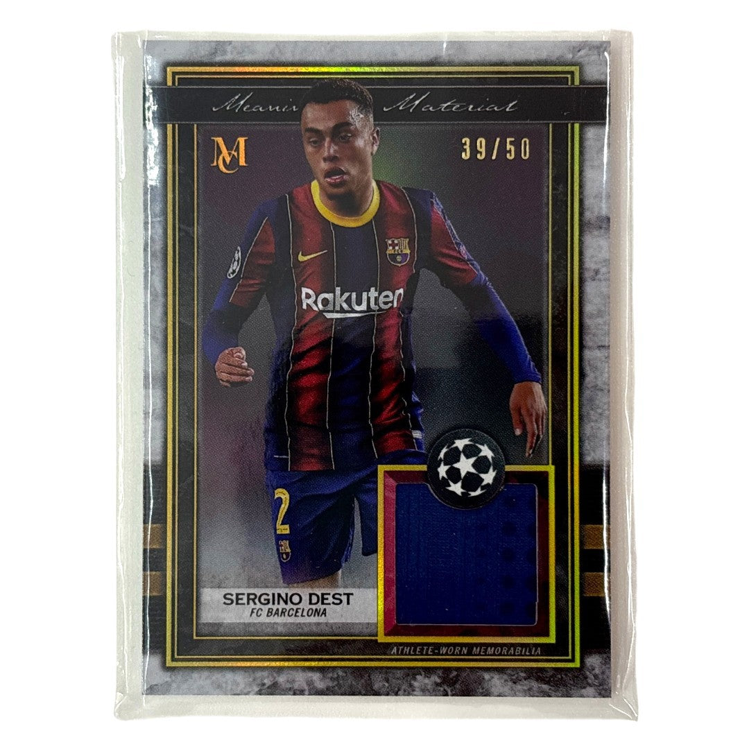 TOPPS サッカーカード MUSEUM COLLECTION SERGINO DEST BARCELONA 39/50 #MMR-SD 中古 IT1