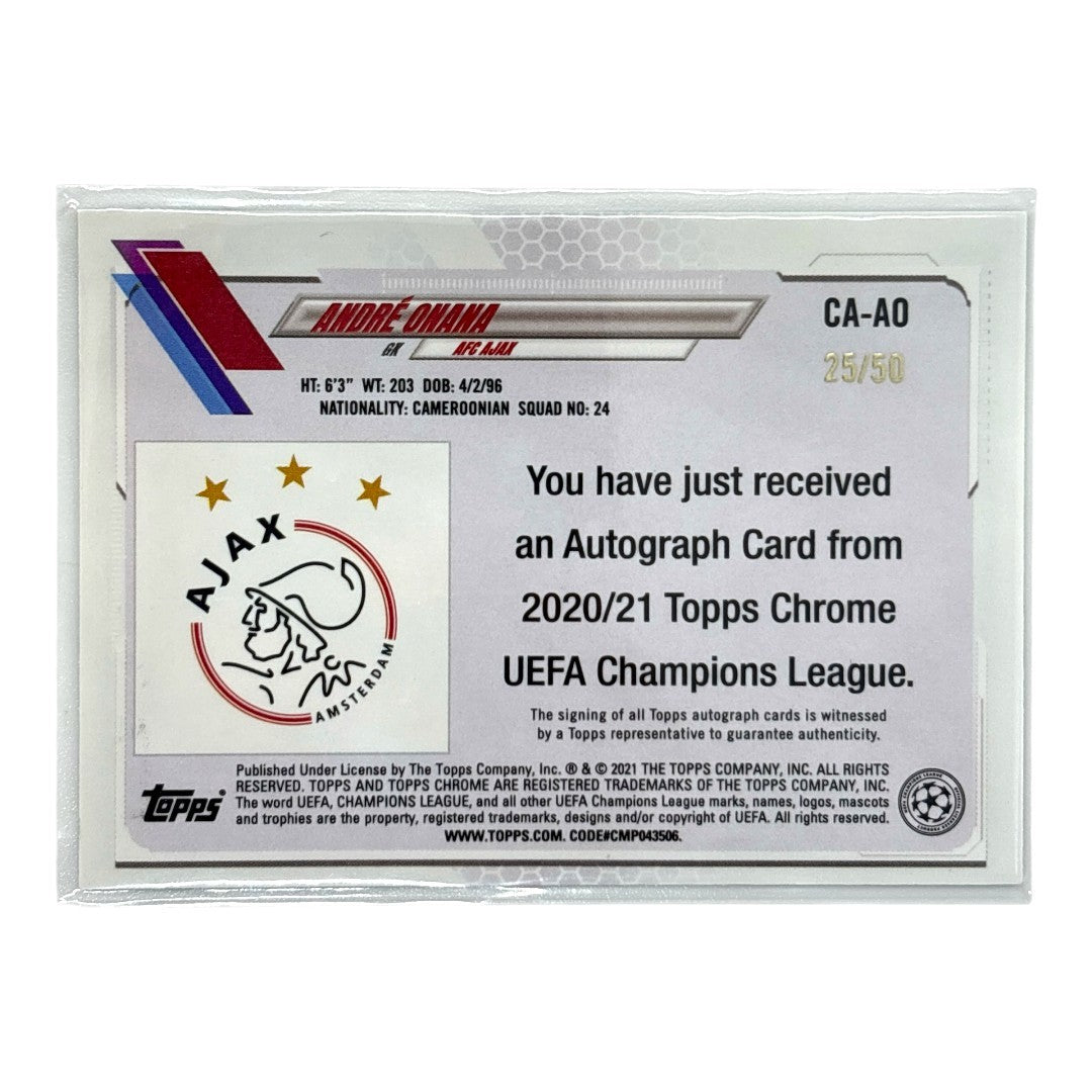 TOPPS サッカーカード CHROME ANDRE ONANA AJAX /50 #CA-AO 中古 IT1