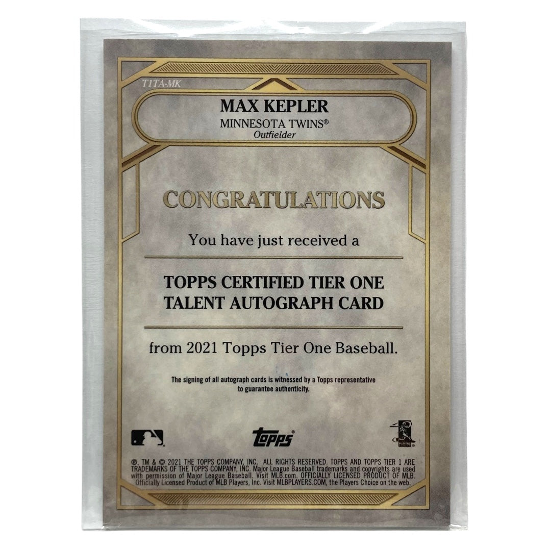TOPPS MLBカード TIER ONE MAX KEPLER TWINS 224/300 #T1TA-MK 中古 IT2