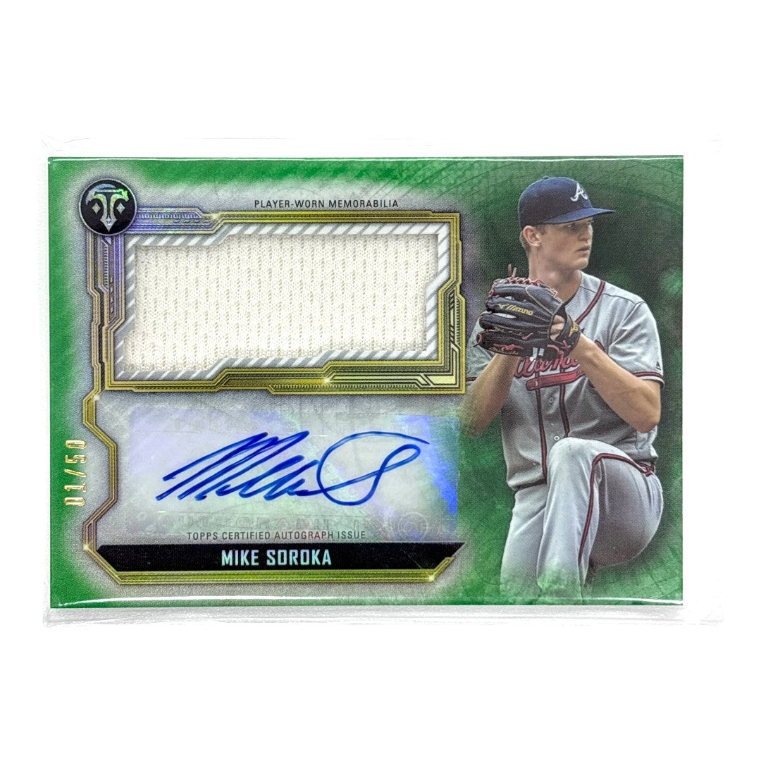 TOPPS MLBカード TRIPLE THREADS MIKE SOROKA ATLANTA BRAVES 01/50 #ASJR-MS 中古 IT1