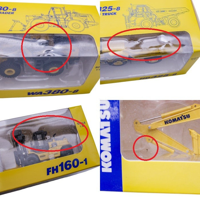 KOMATSU コマツ オリジナルミニチュアカー 10点セット 1/87スケール 非売品 株主優待 建築機械 ミニカー 中古 a1