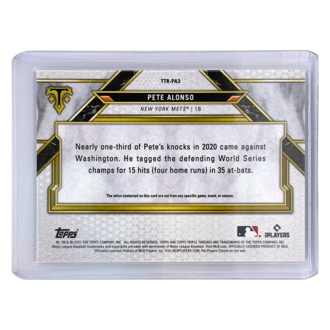 TOPPS MLBカード TRIPLE THREADS PETE ALONSO NEW YORK METS /36 #TTR-PA3 中古 IT1