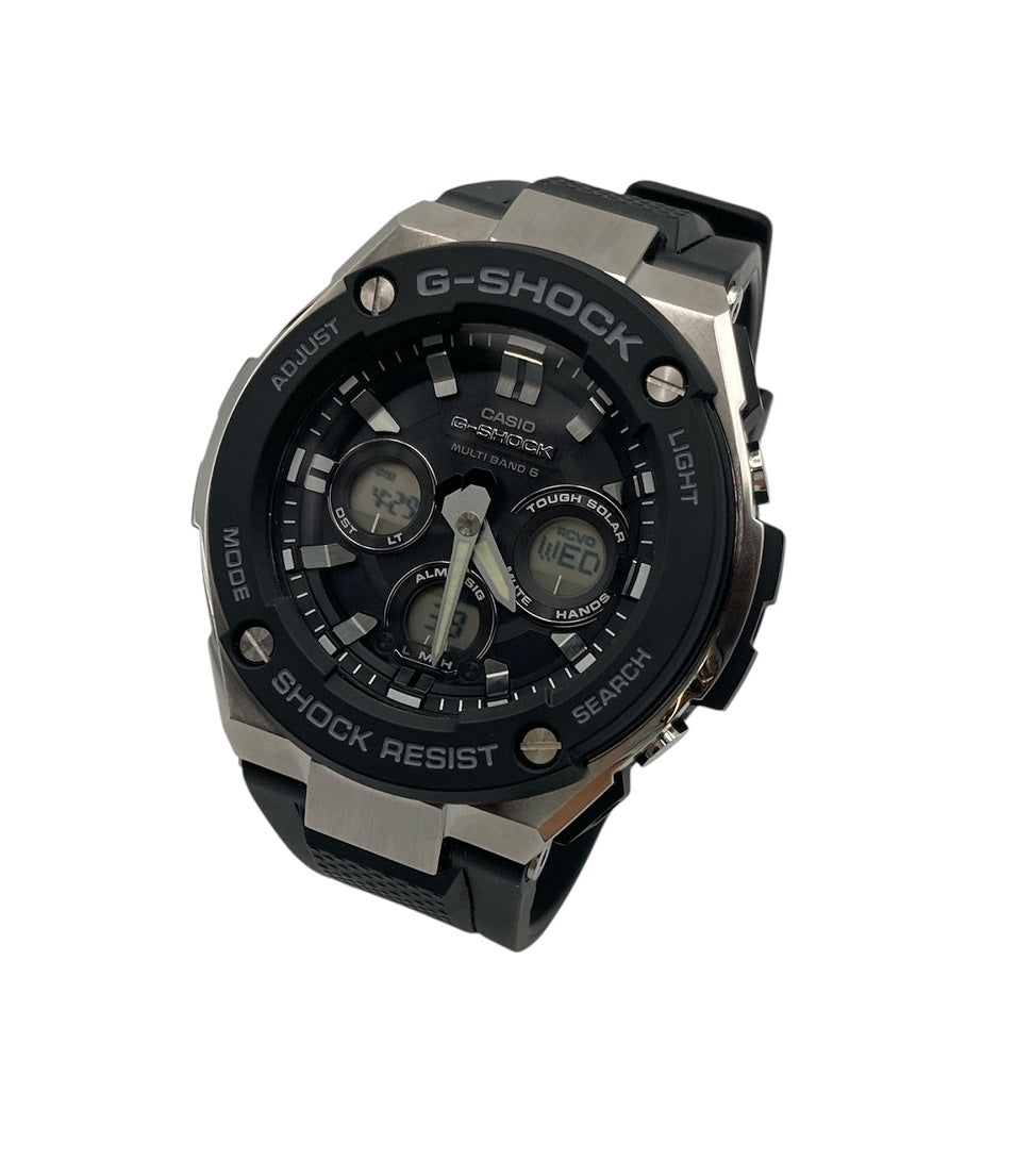 CASIO G-SHOCK(ジーショック) G-STEEL(Gスチール) 電波ソーラー 腕時計 GST-W300-1AJF 中古 D4