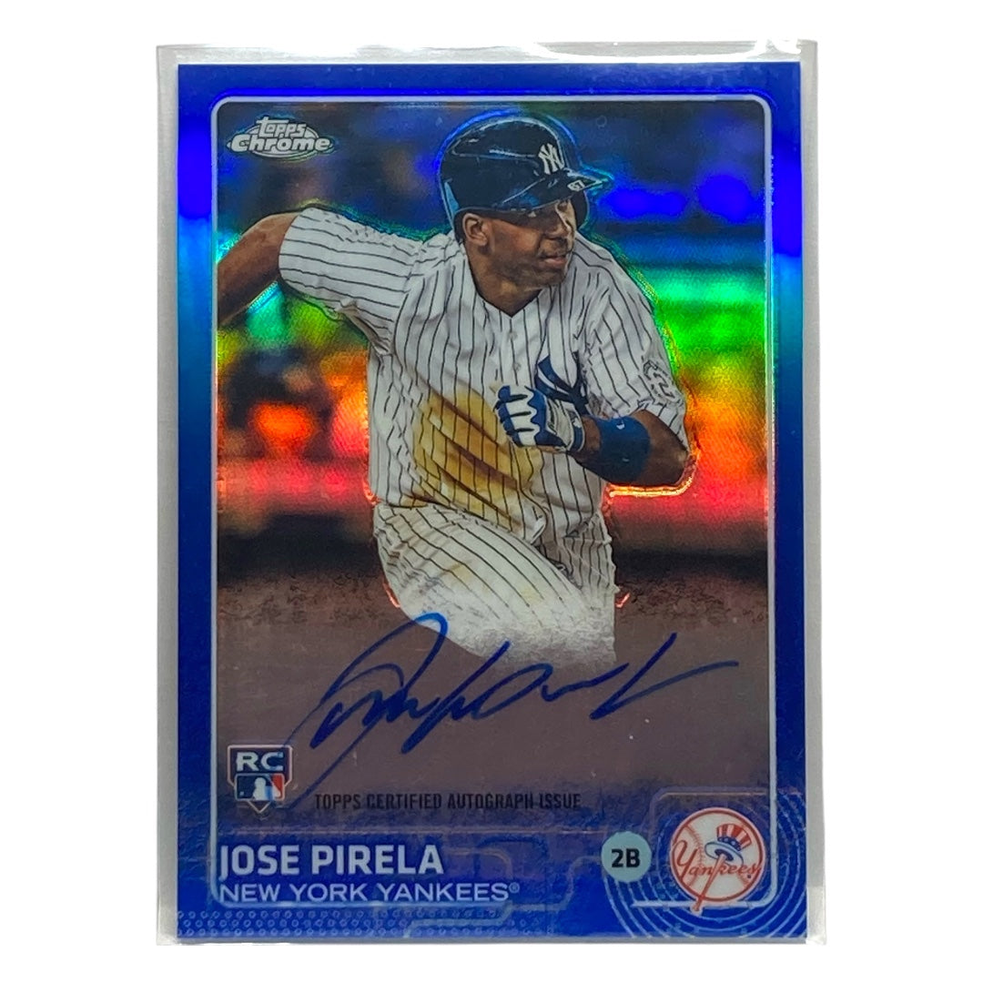TOPPS MLBカード CHROME JOSE PIRELA YANKEES 023/150 #AR-JPA 中古 IT2