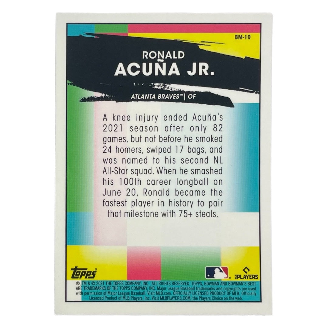 TOPPS MLBカード BOWMAN'S BEST RONALD ACUNA JR. ATLANTA BRAVES #BM-10 中古 IT2