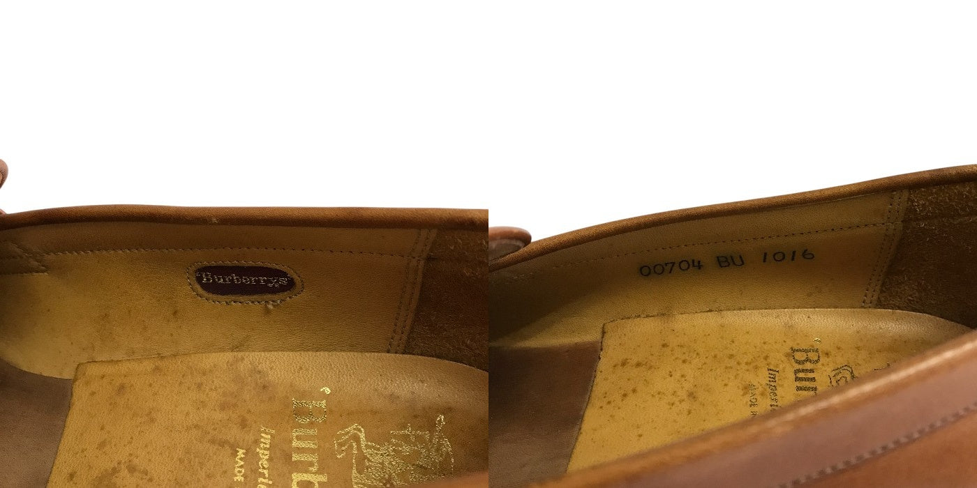 Burberrys バーバリーズ ローファー ブラウン 24 1/2 EE 靴 シューズ レザー 本革 メンズ 中古 W1