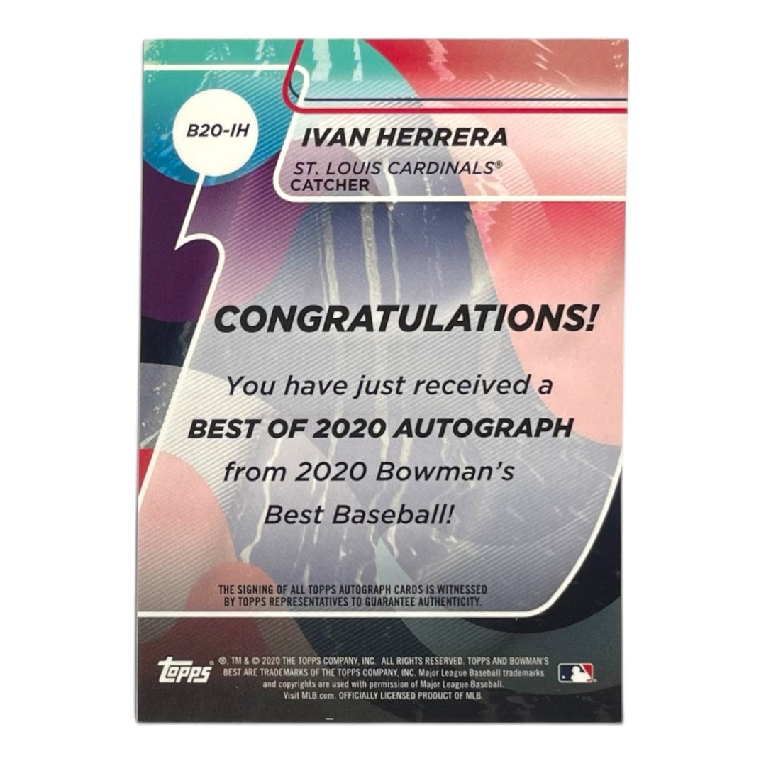 TOPPS MLBカード BOWMAN'S BEST IVAN HERRERA ST. LOUIS CARDINALS /150 #B20-IH 中古 IT2