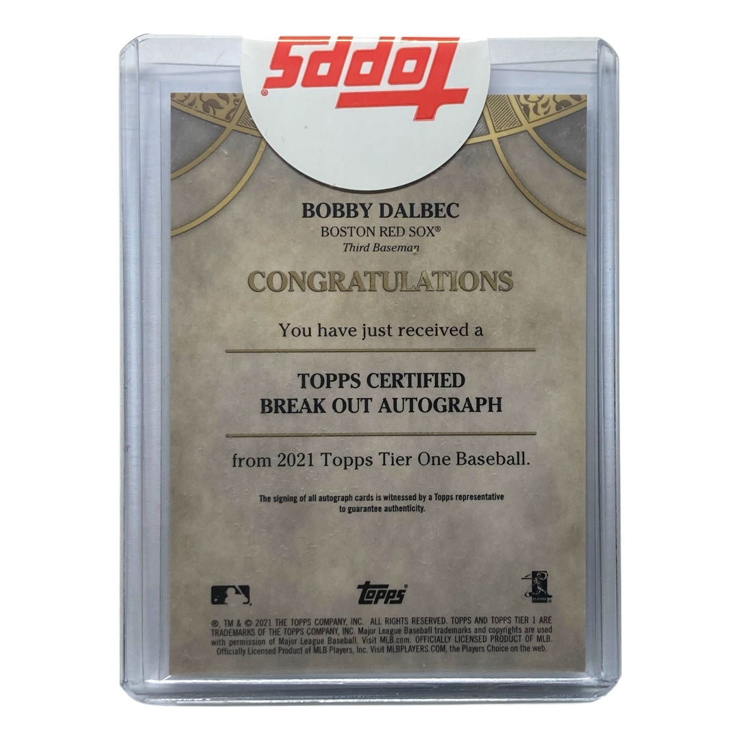 TOPPS MLBカード TIER ONE BOBBY DALBEC RED SOX 067/150 #BOA-BDE 中古 IT2