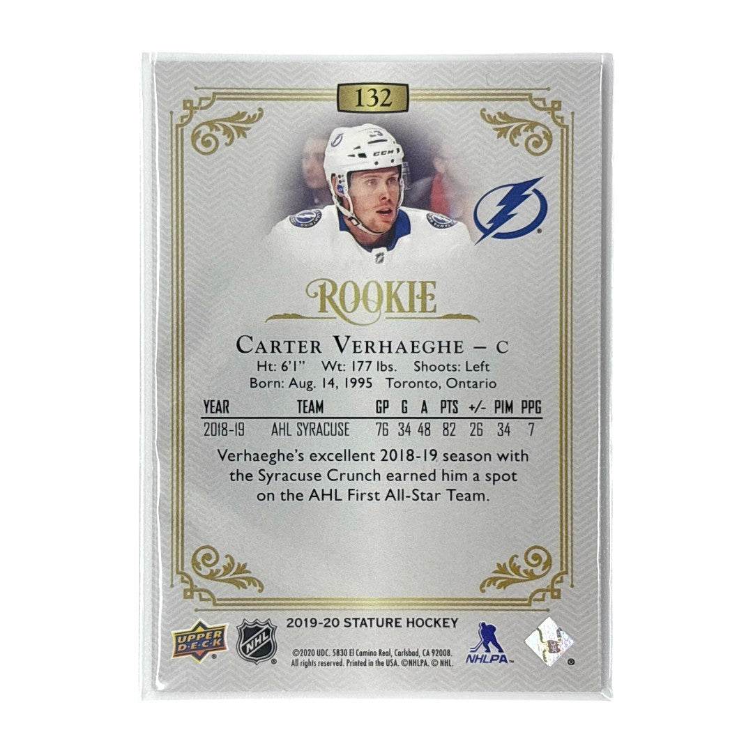 UPPER DECK NHLカード STATURE CARTER VERHAEGHE LIGHTNING 31/75 #132 中古 IT1