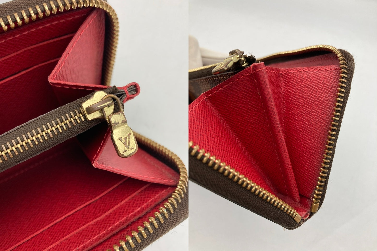 LOUIS VUITTON ルイヴィトン ダミエ ポルトフォイユ・クレマンス N60534 中古 D4