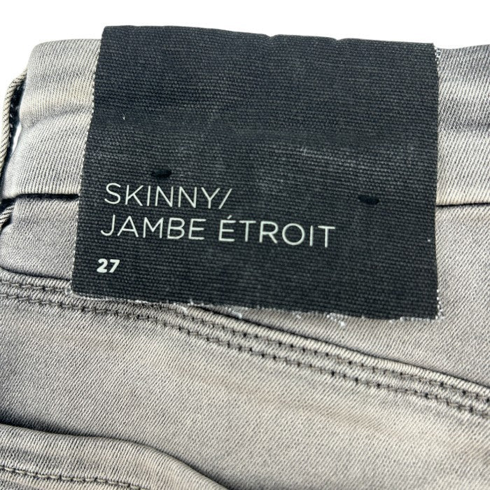 ARMANI EXCHANGE アルマーニ エクスチェンジ スキニー JAMBE ETROIT 27 パンツ ボトムス レディース ズボン グレー デニム ジーンズ 中古 W4