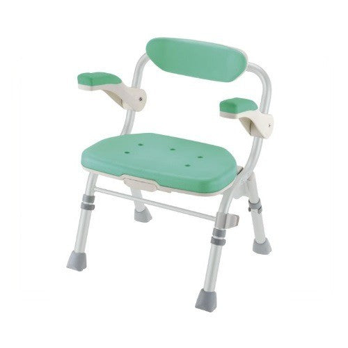 未開封品 リッチェル 折りたたみシャワーチェア J型 グリーン 49136 中古 a1