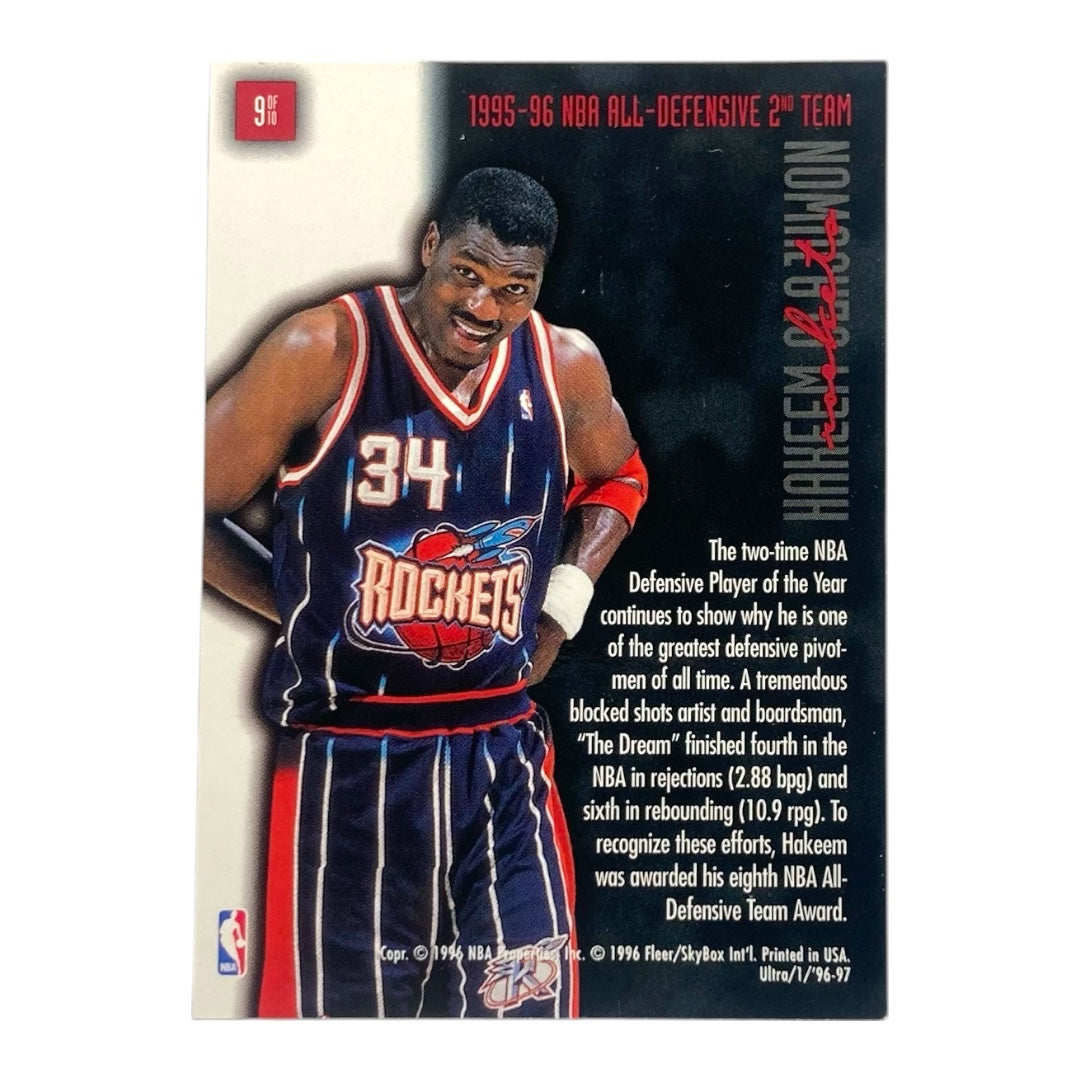 FLEER NBAカード ULTRA FULL COURT TRAP HAKEEM OLAJUWON ROCKETS #9 中古 IT2
